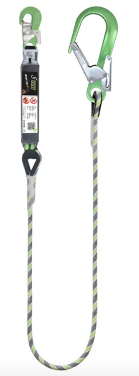 2m Gravity-S Shock Absorbing Anti-Cut Kernmantle Lanyard with Scaff Hook