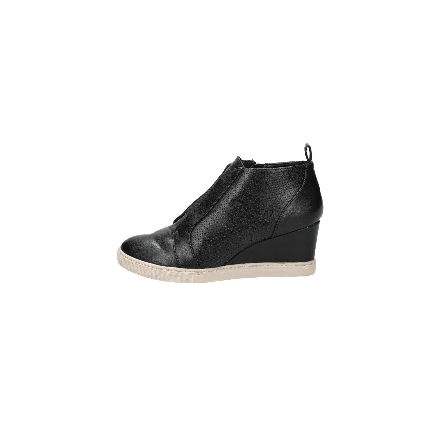 A New Day Kolie Wedge Low-Top Sneakers Leather Black Colour For Women