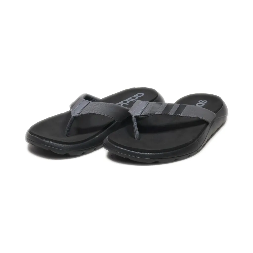 Adidas Comfort Flip Flops Leather Black Colour For Men