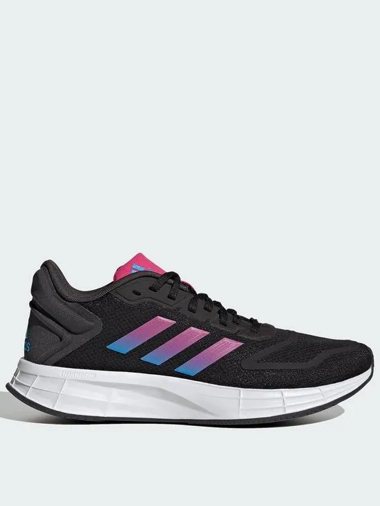 ADIDAS DURAMO 10 LADIES RUNNING TRAINERS - BLACK/PINK/PURPLE