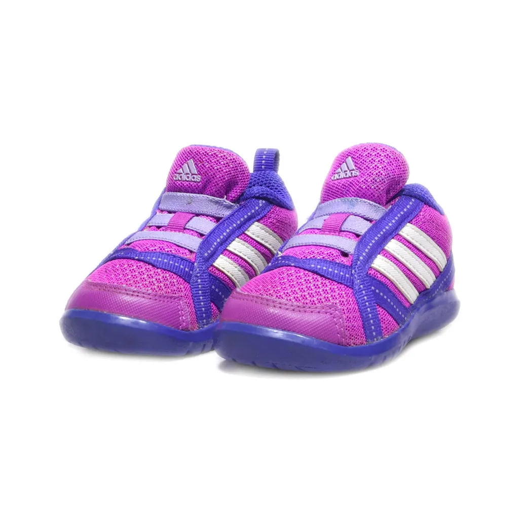 Adidas Natweb I Sport Shoes Fabric Pink Colour For Kids