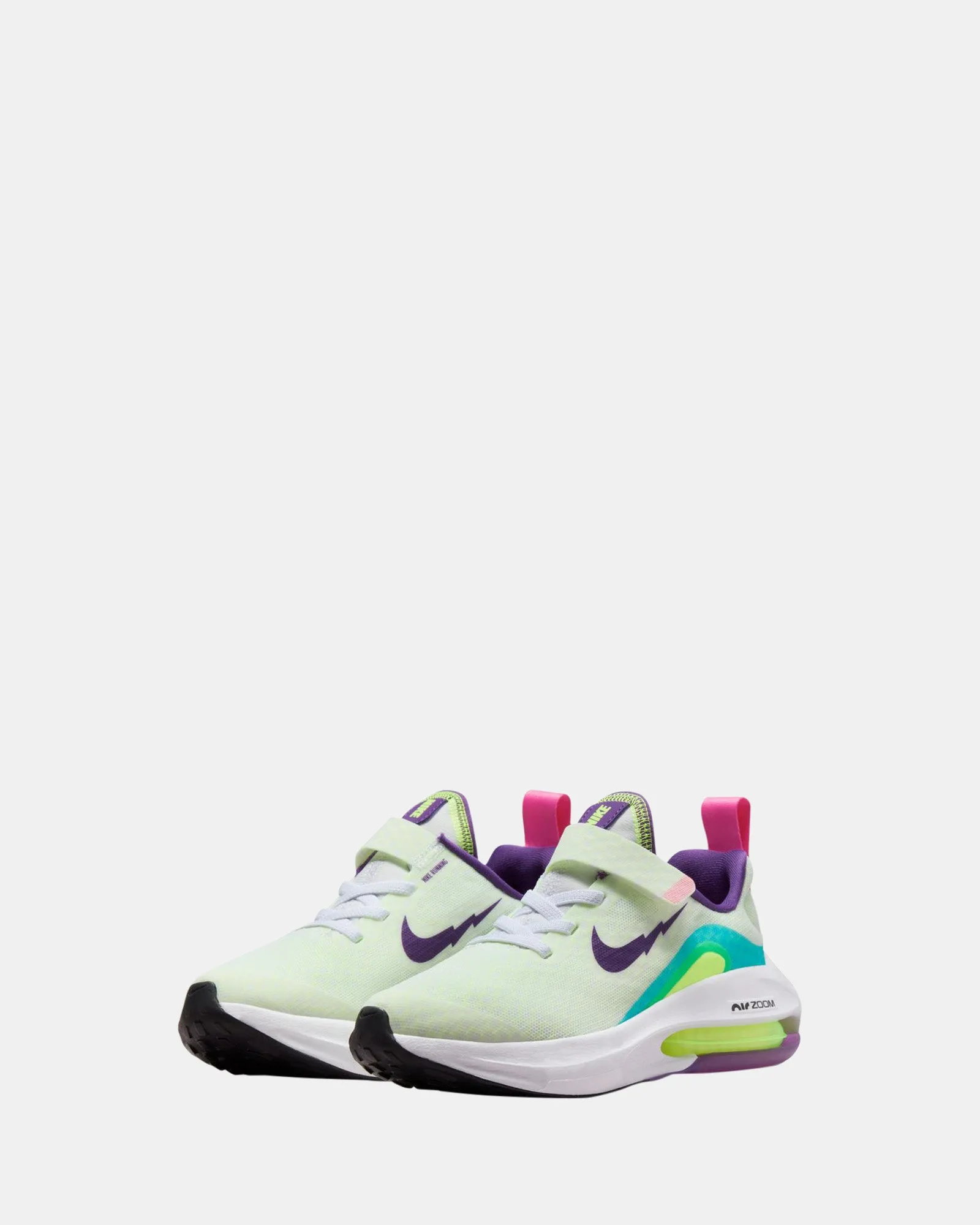 Air Zoom Arcadia 2 SE Pre-School White/Purple Cosmos/Teal/Volt