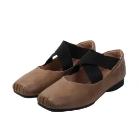 Ballet Shoes Comfortable Women Mary Jane Shoes Square Head