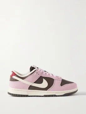 Dunk Low leather and suede sneakers