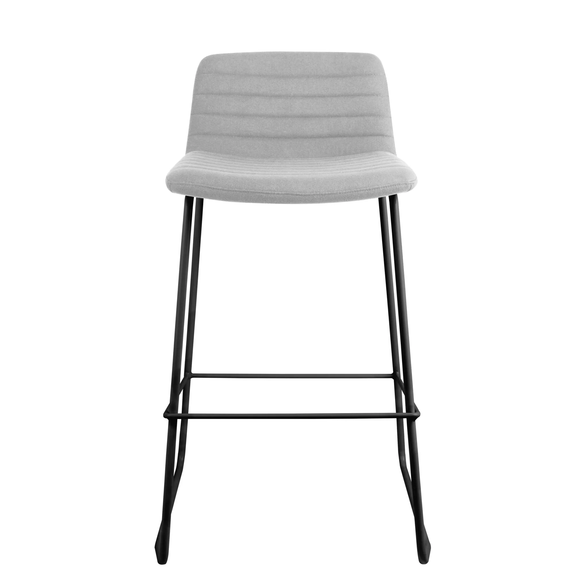 Elpix 73cm Fabric Bar Stool - Grey