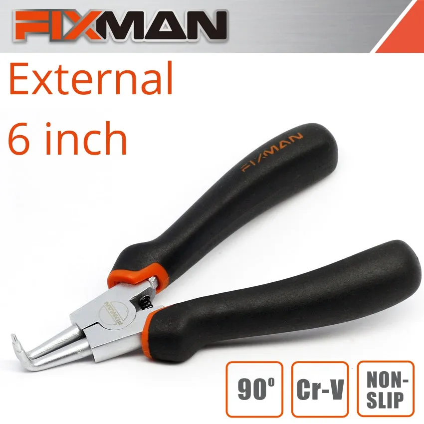 FIXMAN FIXMAN EXTERNAL CIRCLIP PLIERS 6'/145MM  90 DEG FIX A1101