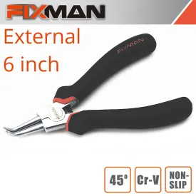 FIXMAN FIXMAN EXTERNAL CIRCLIP PLIERS 6'/145MM X 45 DEG FIX A1001