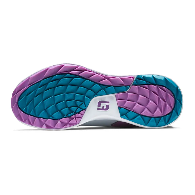 FOOTJOY Performa Women's Spikeless Shoes (White/Grey/Purple)