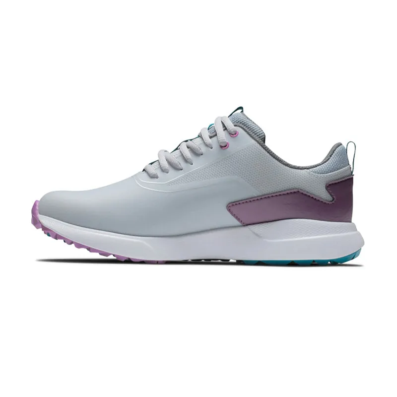 FOOTJOY Performa Women's Spikeless Shoes (White/Grey/Purple)