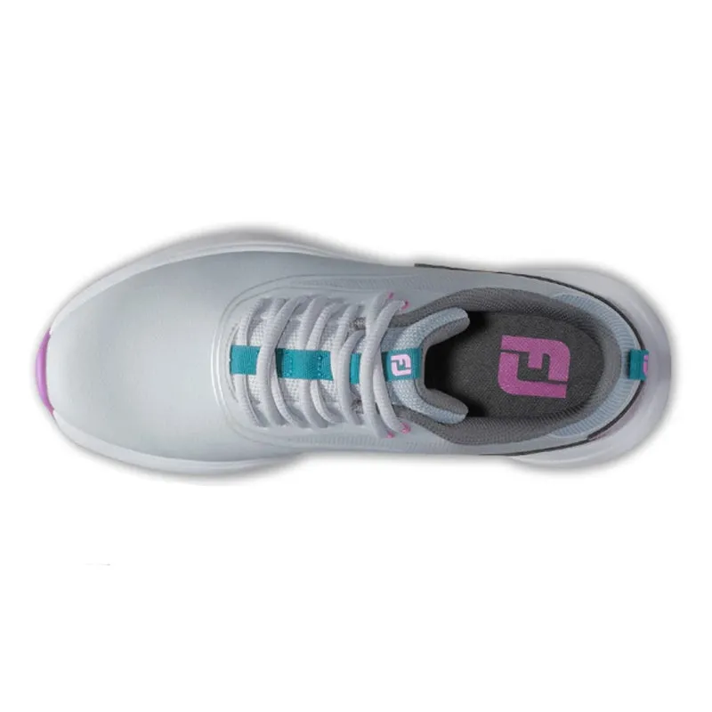 FOOTJOY Performa Women's Spikeless Shoes (White/Grey/Purple)