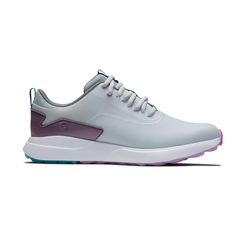 FOOTJOY Performa Women's Spikeless Shoes (White/Grey/Purple)