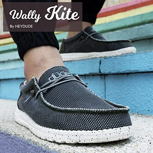 Hey Dude Men's Wally Kite Musk Size 12 | Men’s Shoes | Men's Lace Up Loafers | Comfortable & Light-Weight