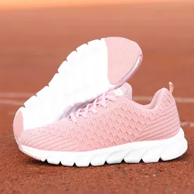 Hnzxzm Hot Sale Cheap Pink Sneakers Women Trainers Shoes Breathable Mesh Casual Sneakers Woman Lightweight Low-Cut Women's Sports Shoes