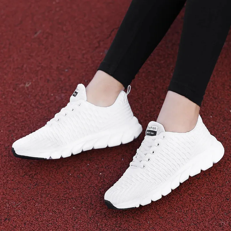 Hnzxzm Hot Sale Cheap Pink Sneakers Women Trainers Shoes Breathable Mesh Casual Sneakers Woman Lightweight Low-Cut Women's Sports Shoes