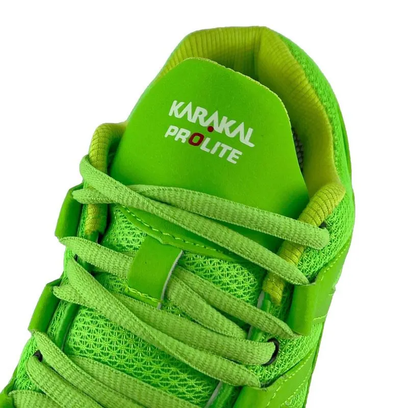 Karakal SuperPro Indoor Court Shoes Lightweight Breathable Upper Sport Green Trainers