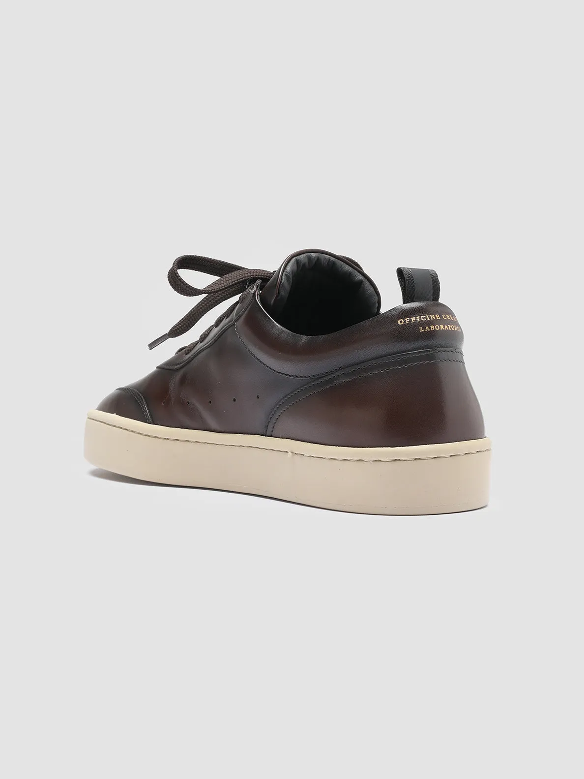 KYLE LUX 001 - Brown Leather Sneakers