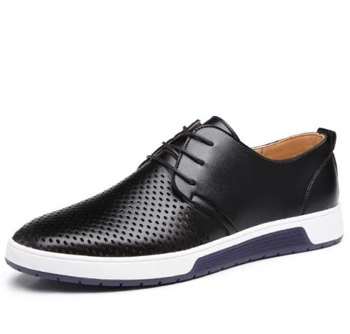 Leather Shoes Men's Business Formal Workwear Shoes Black Trendy Soft Shoes