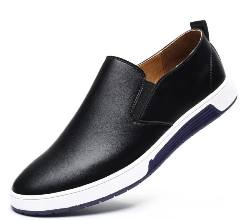 Leather Shoes Men's Business Formal Workwear Shoes Black Trendy Soft Shoes