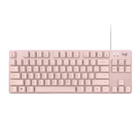 Logitech K835 gaming keyboard, wired, mechanical, Red Switch, National series, pink