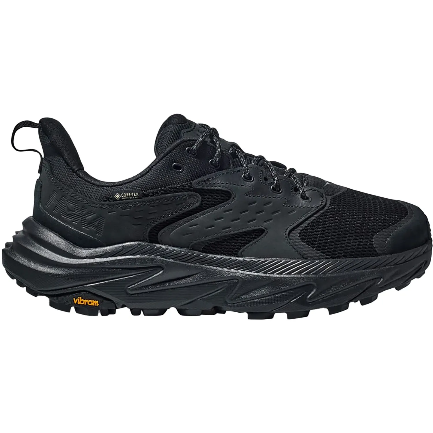 Men's Hoka Anacapa 2 Low GTX Black/Black Nubuck