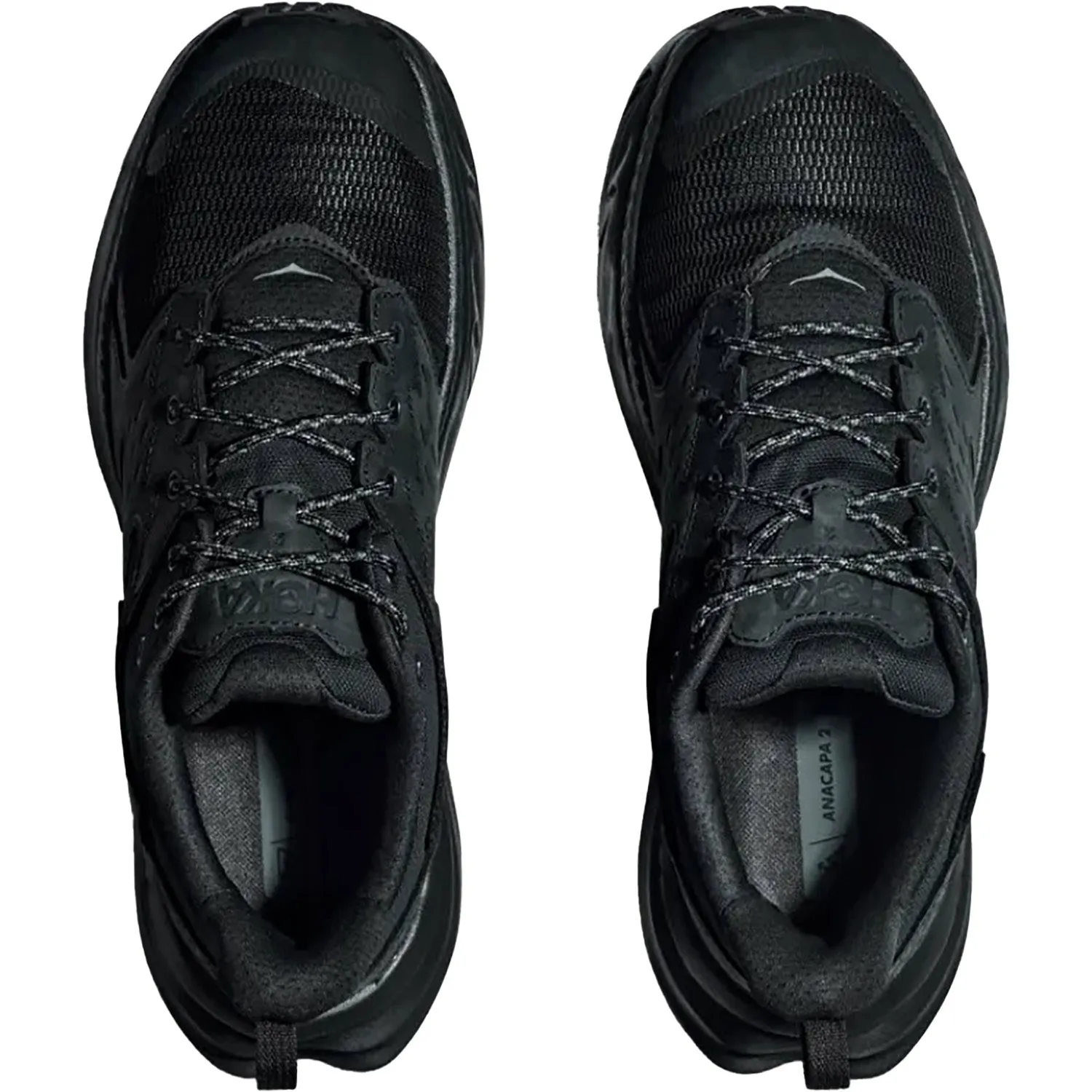 Men's Hoka Anacapa 2 Low GTX Black/Black Nubuck