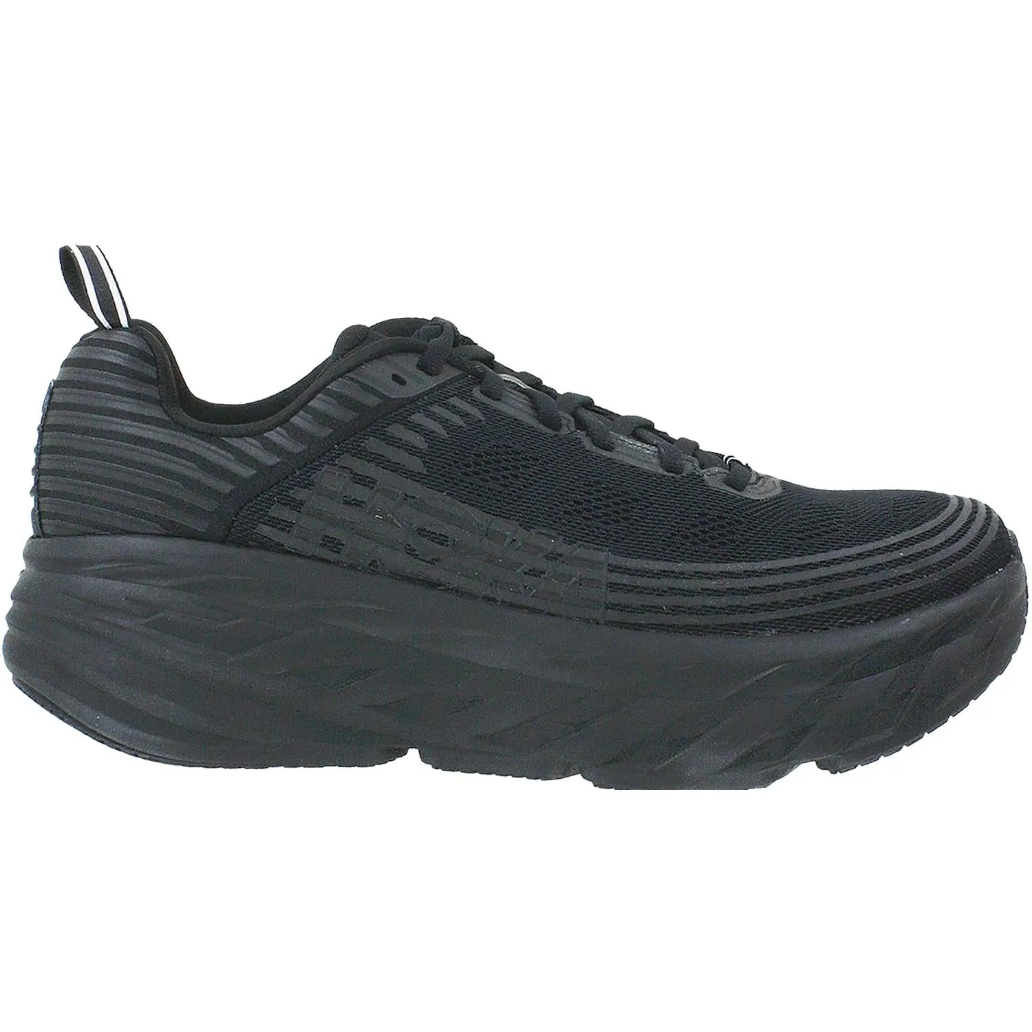 Men's Hoka One One Bondi 6 Black/Black Mesh