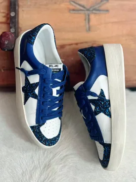 Navy Candace Star Sneakers