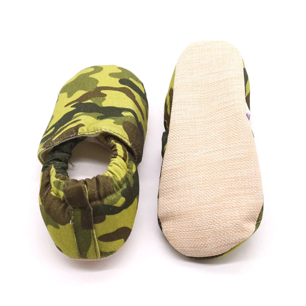 Non-Slip Moccasins - Army Camo