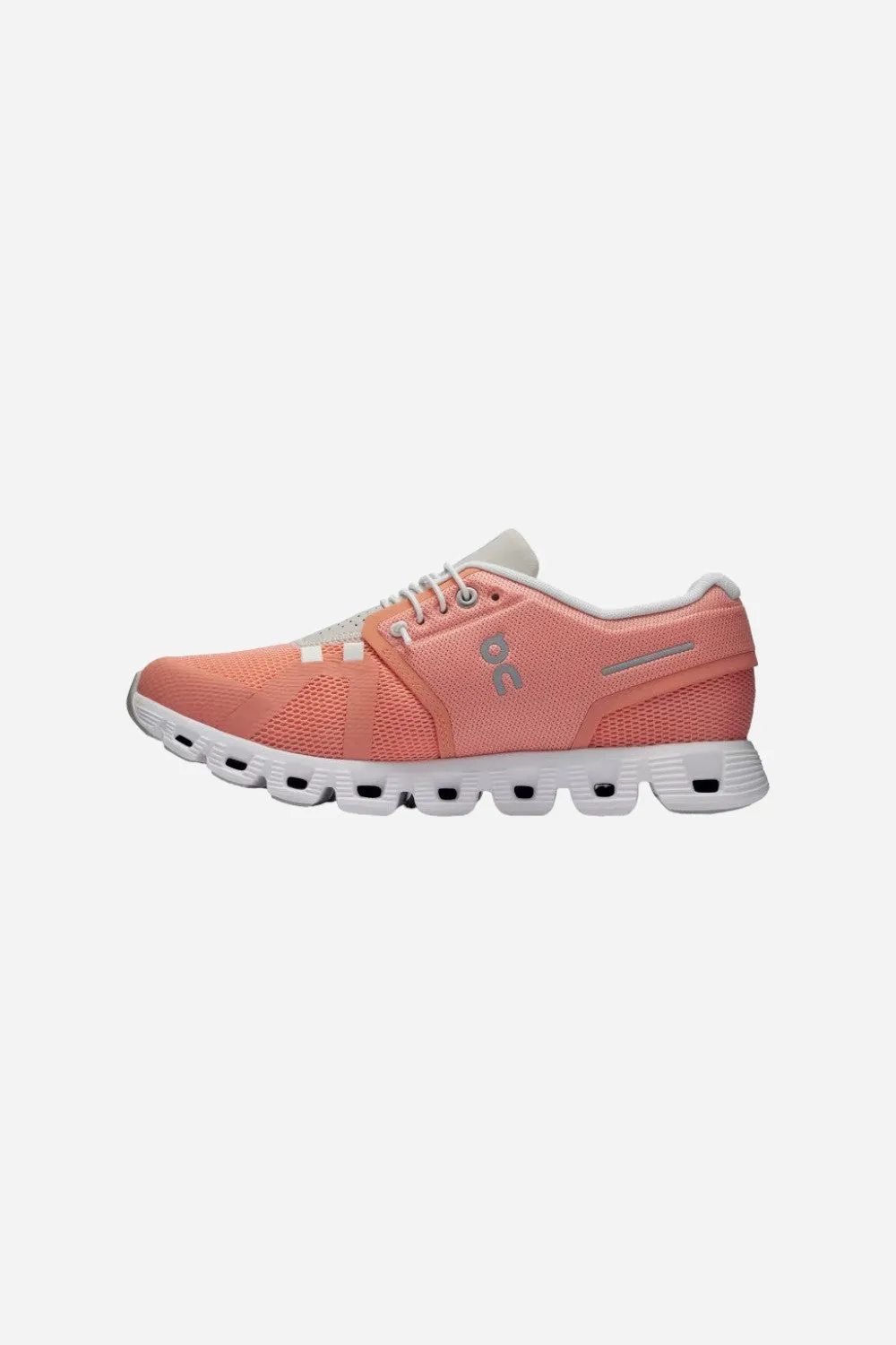 On Running Womens Cloud 5 Sneakers in Flamingo Pearl