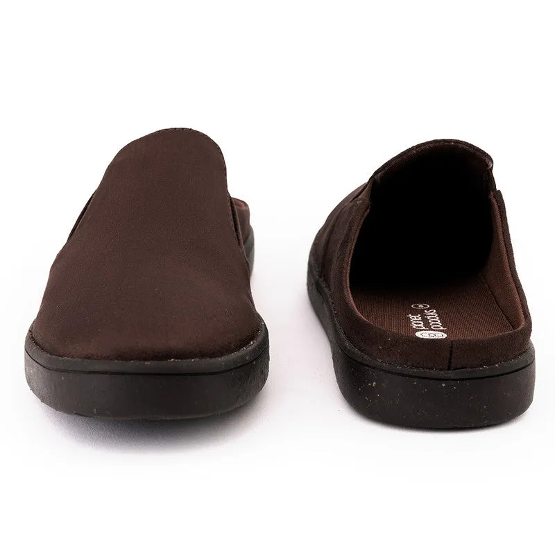 Paaduks Slip-Ons Mules for Women | Brown | Vegan Suede