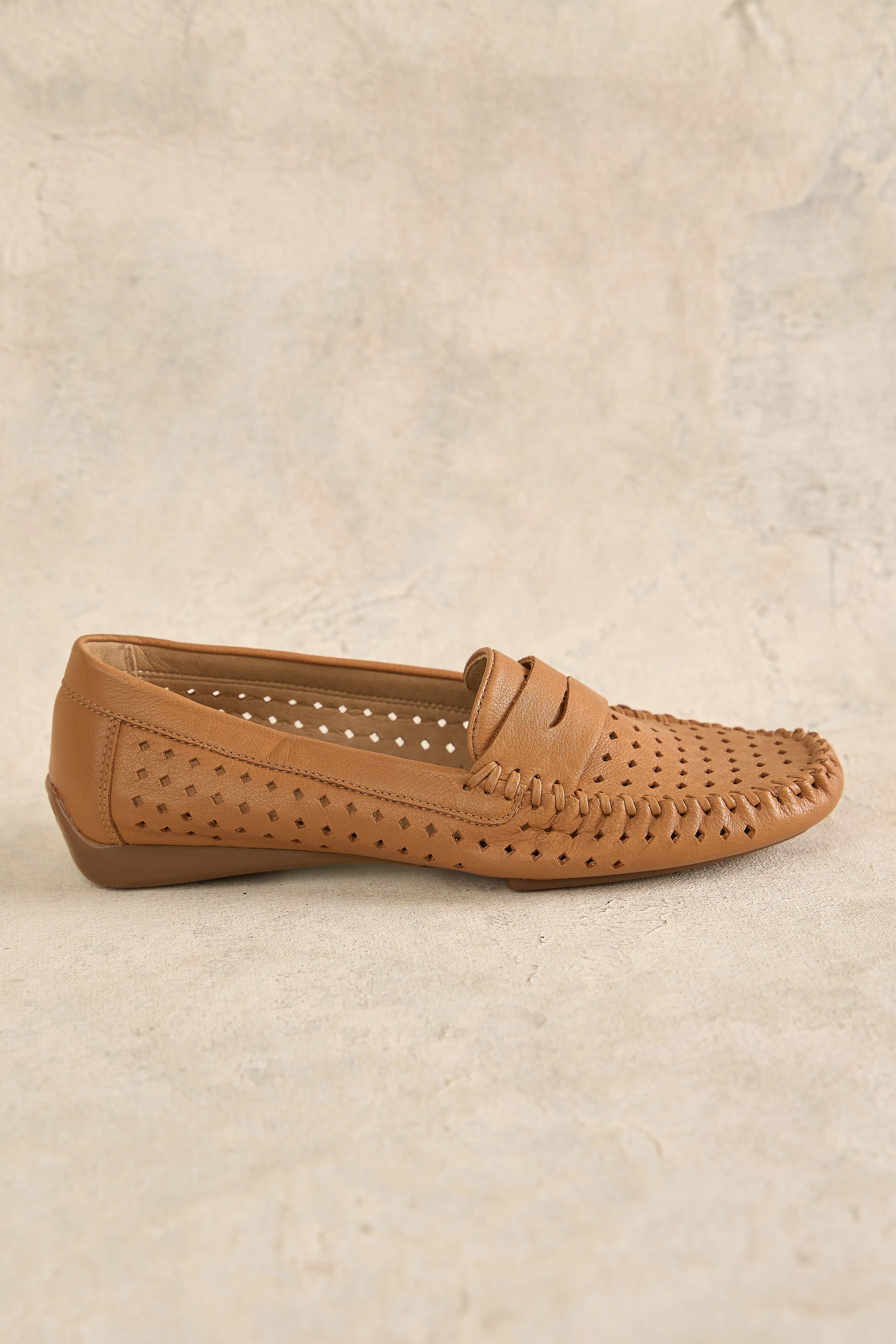 Perforated Leather Loafer