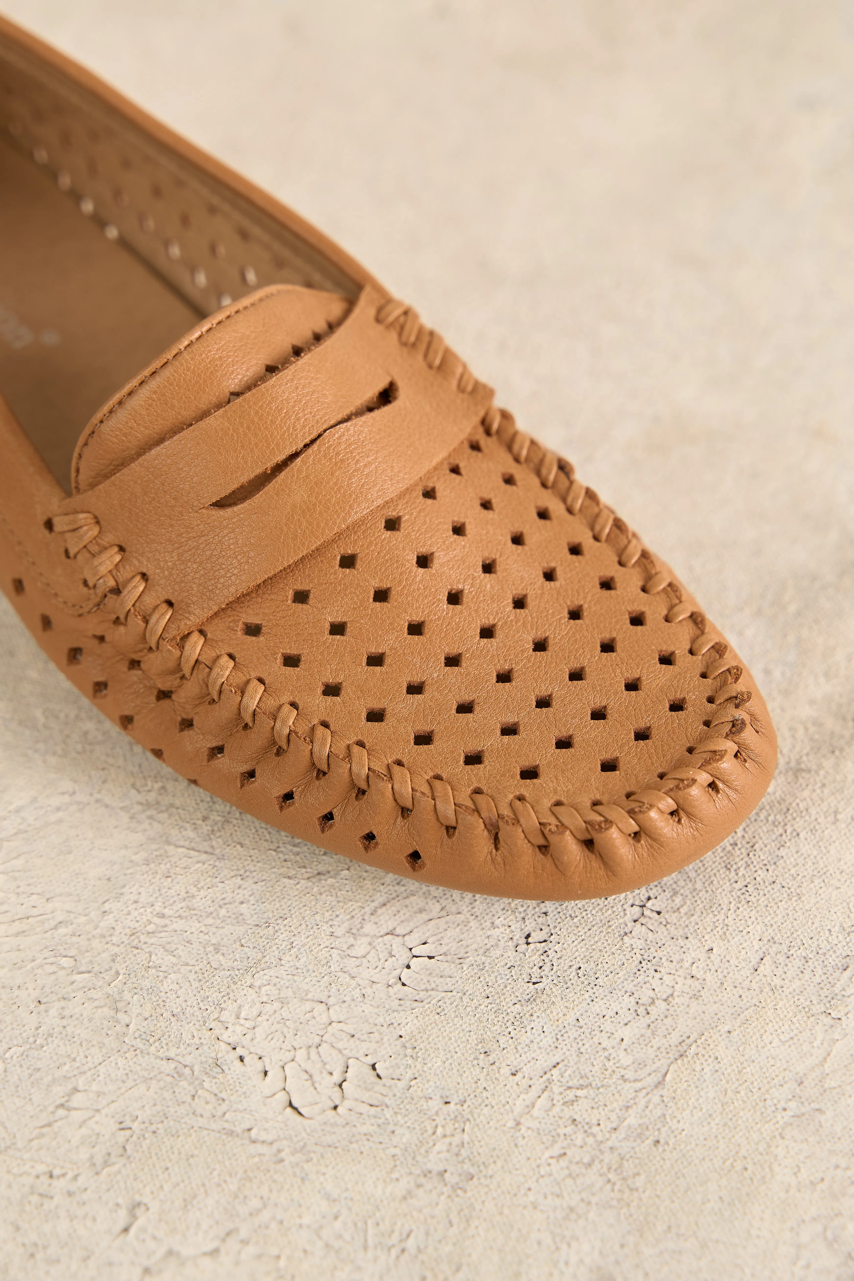 Perforated Leather Loafer