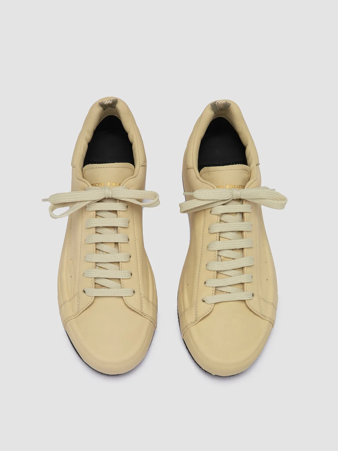 PRIMARY 101 - Ivory Leather Sneakers