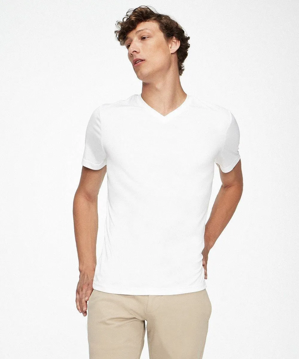 Responsive V Neck - White