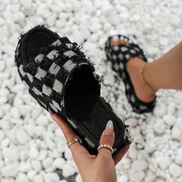 sealbeer - Black Casual Patchwork Round Comfortable Shoes