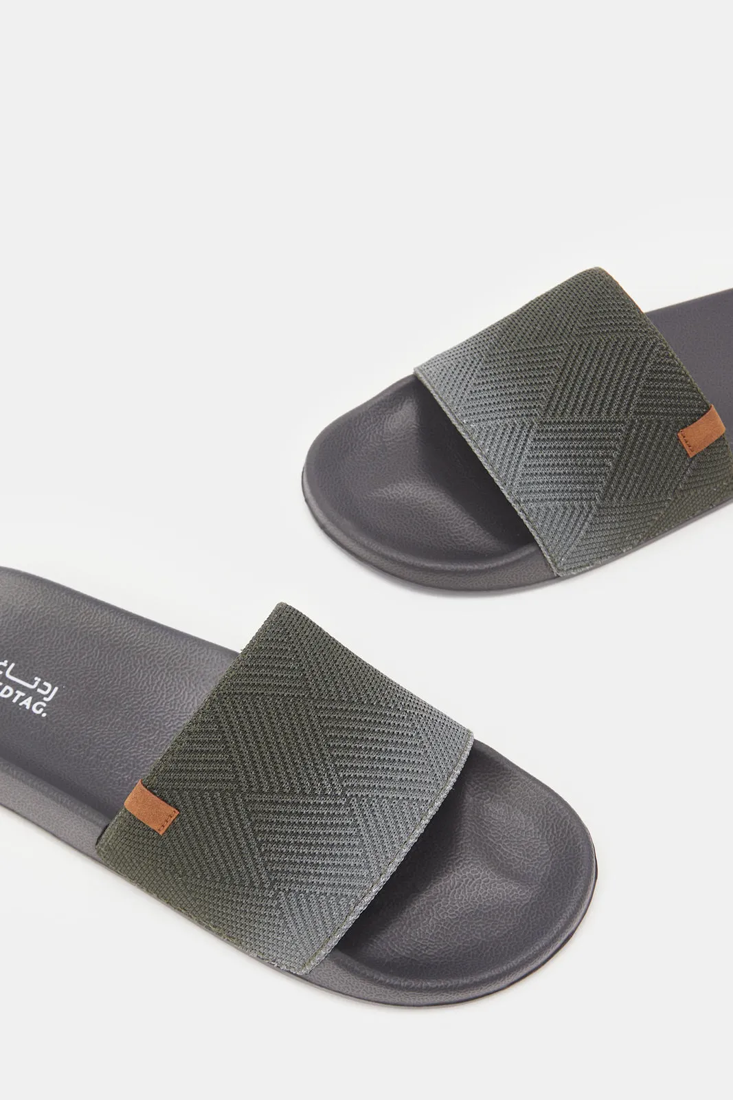 Senior Boys Grey Padded Slide