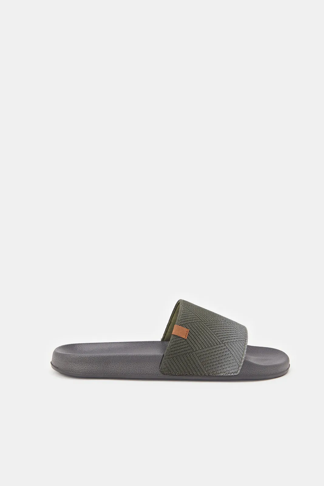 Senior Boys Grey Padded Slide