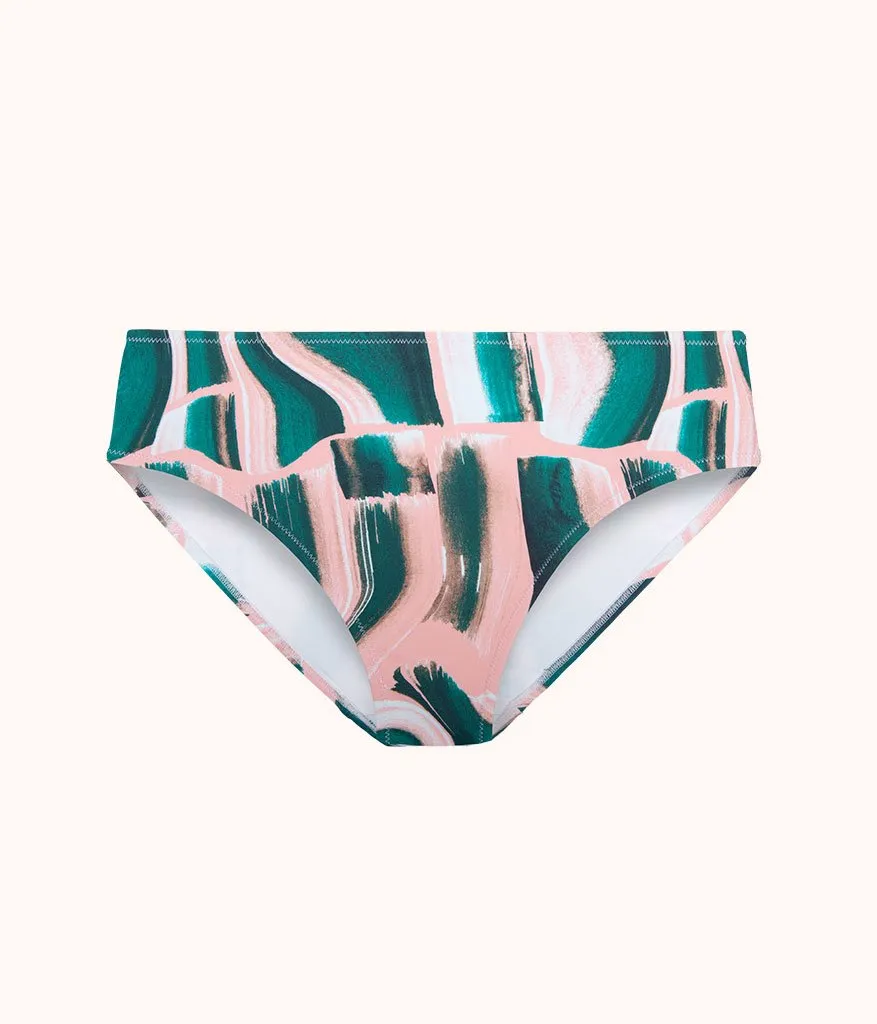 The Swim High Waist Bikini Bottom: Paint Brush