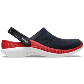 Unisex Literide 360 Clog - Black with Red & White Sole