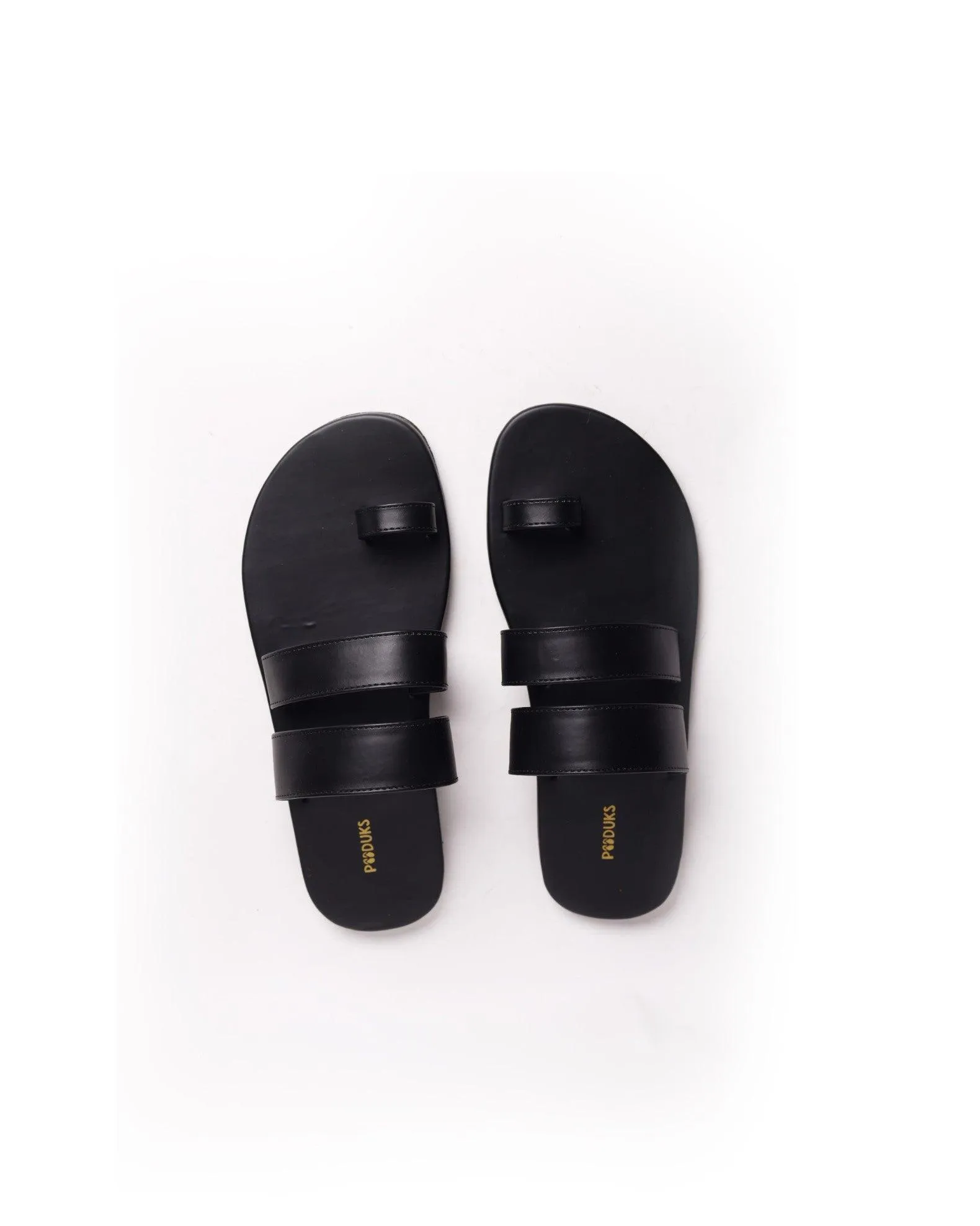 Uri Toe-Ring Vegan Leather Slides Men