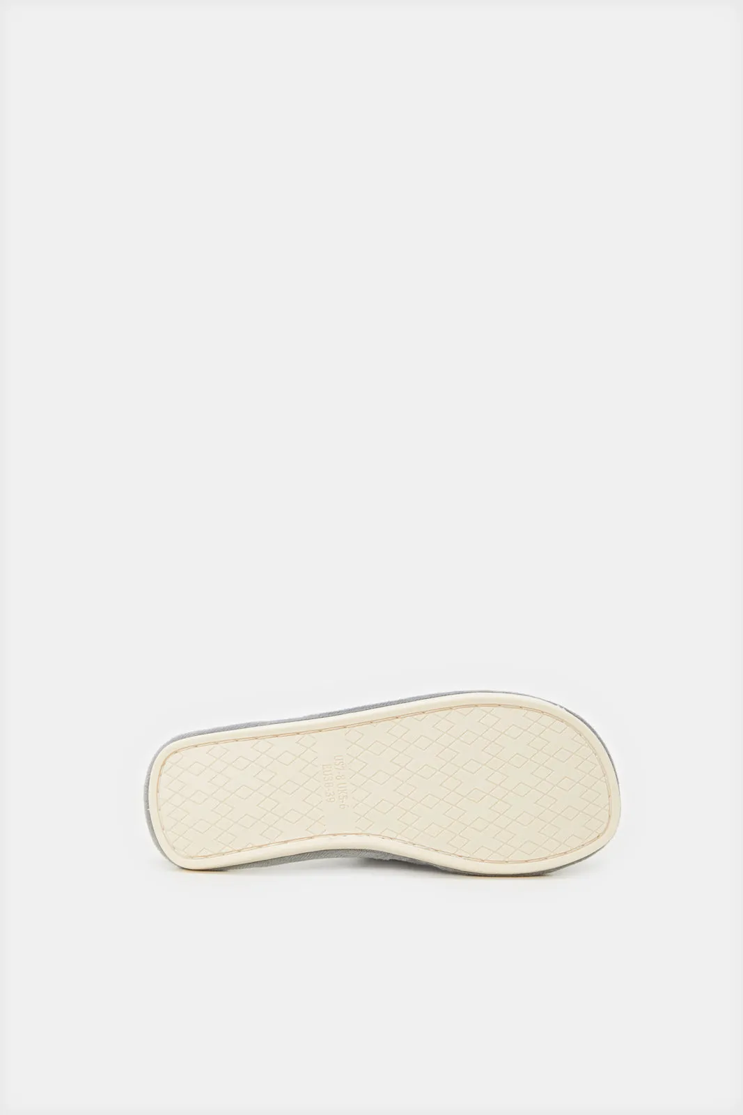 Women Grey Quilted Slipper