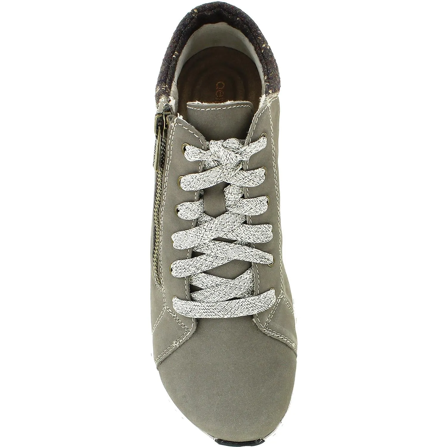 Women's Aetrex Remi Warm Grey Leather