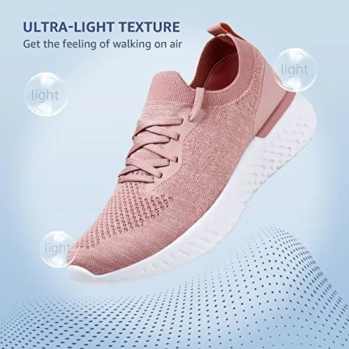 Womens Athletic Running Shoes Comfortable Tennis Shoes Lightweight Walking Shoes Lace Up Trainers Breathable Wide Fit Gym Sneakers