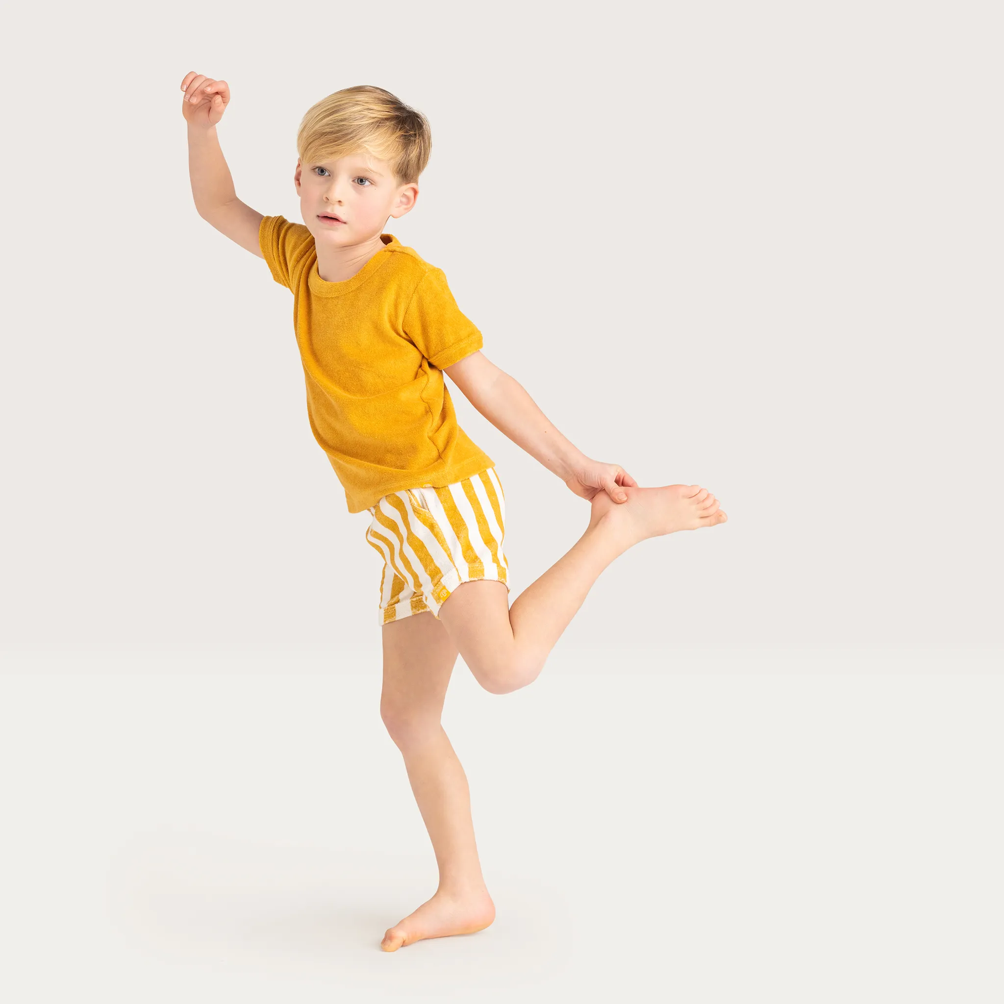 Yellow Striped Swim Shorts by Swim Essentials